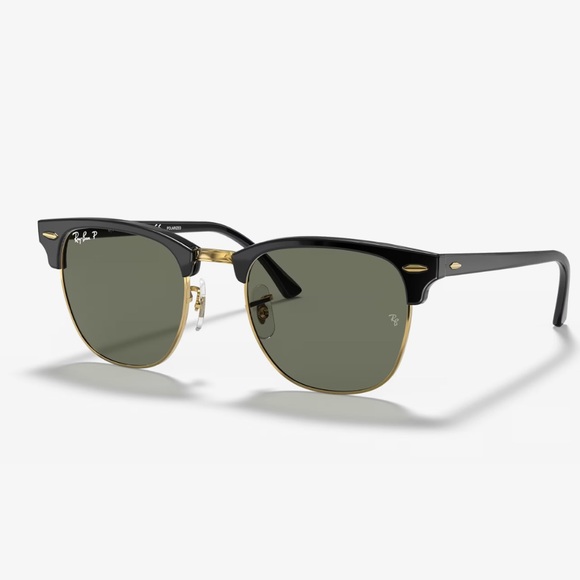 Ray-Ban Clubmaster Black and Gold Sunglasses - Picture 1 of 4